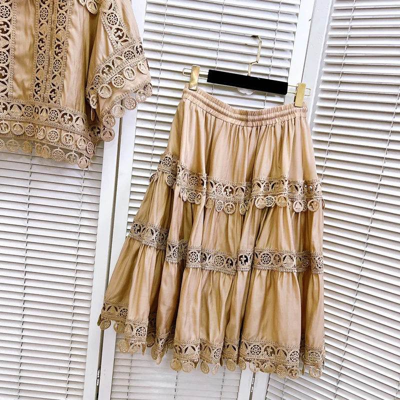 Hollow Out Skirt Set - P12 Hub Europe
