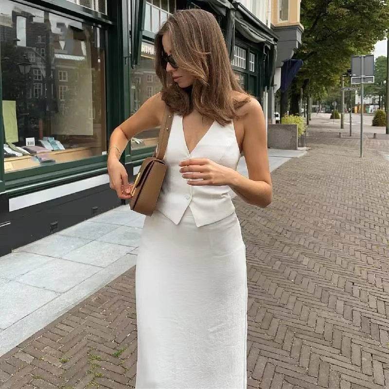 Halter Backless Skirt Set - P12 Hub Europe