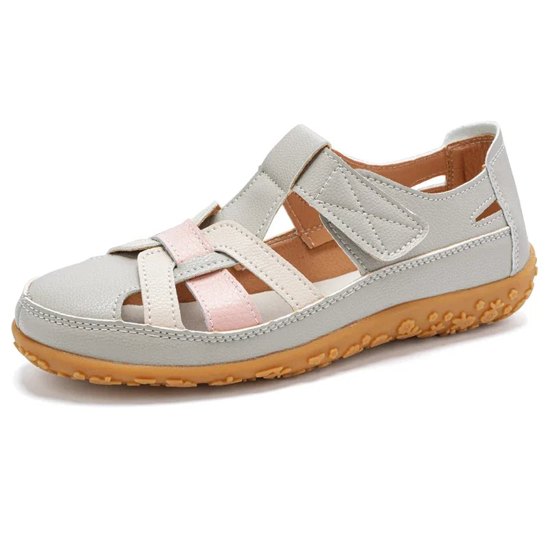 New Summer Loafers Women Sandals Ladies Sandals Comfortable Flats Walking Sandals Covered Toe Beach Shoes Woman Footwear Shoes