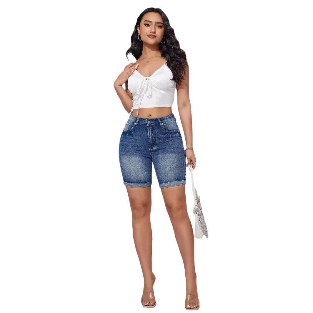 Summer High Waist Curled Shorts - P12 Hub Europe