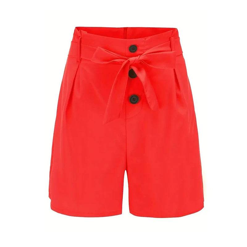 Button Front Tie Shorts - P12 Hub Europe