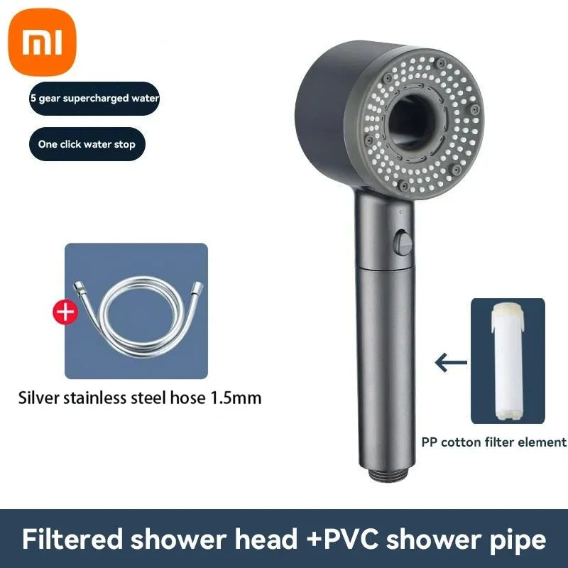 Xiaomi Mijia 5 Modes Shower Head High Pressure Showerhead Filter Rainfall Faucet Tap Bathroom Bath Home New Bathroom Accessories