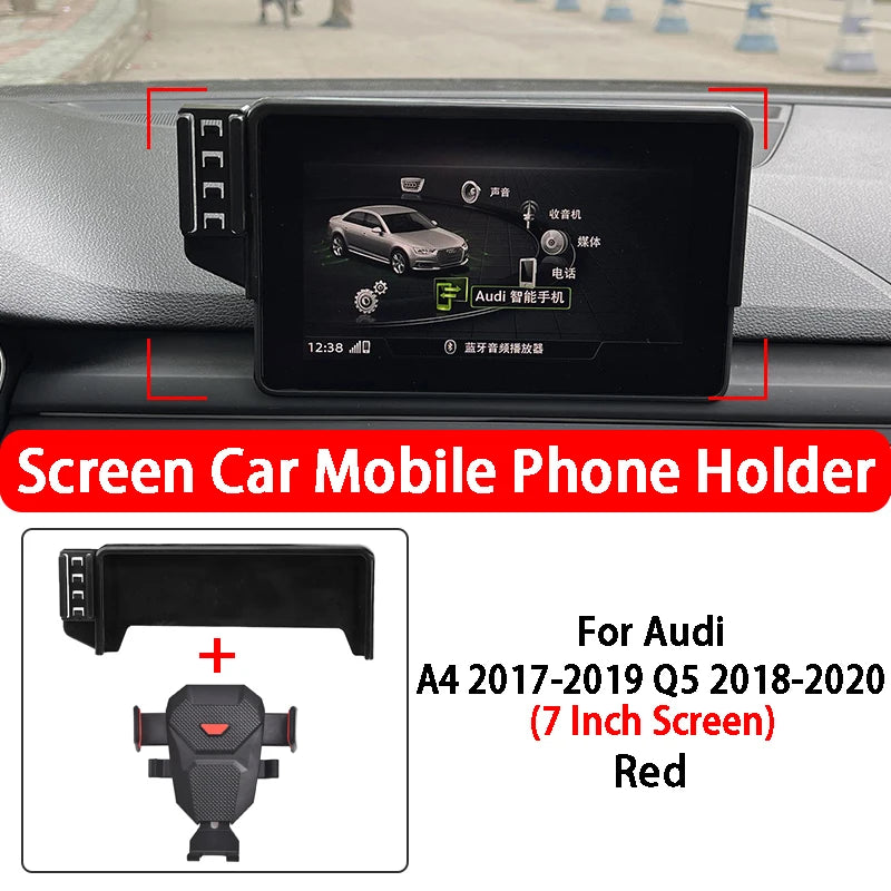 Special Screen Car Mobile Phone Holder For Audi A4 A5 Q5 7-10.1 Inch Screen GPS Navigation Holder Car Accessories