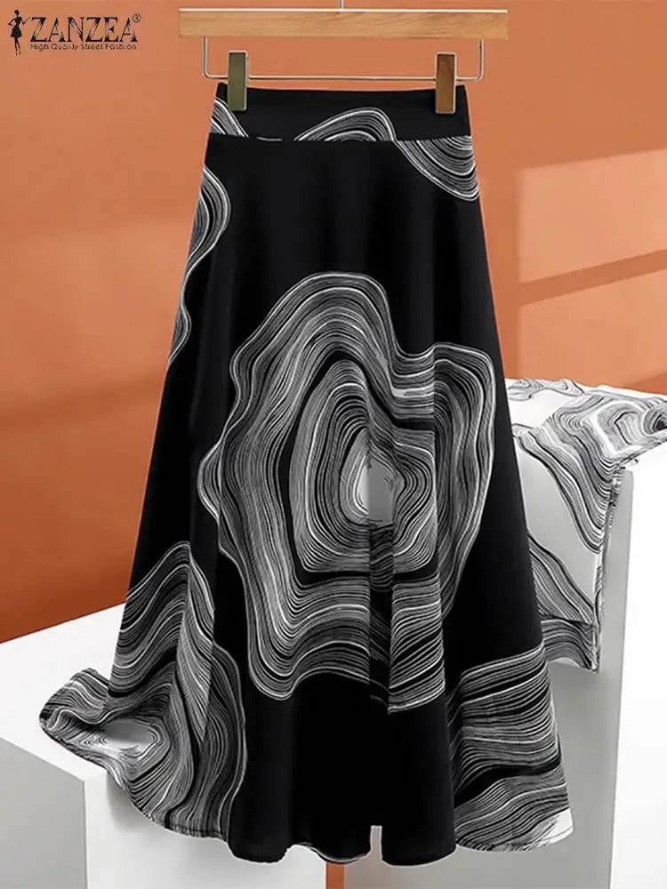 Women's Printed Midi Skirt - P12 Hub Europe