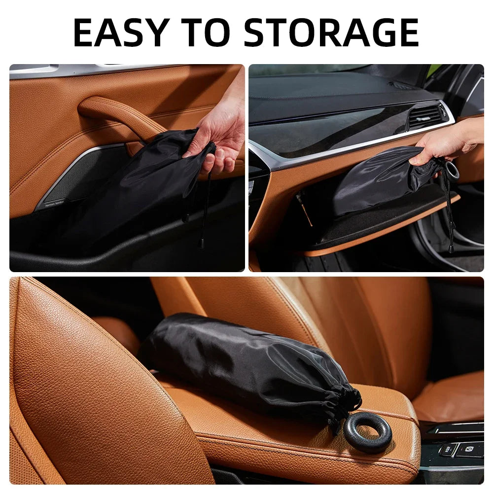2024 Car Windshield Sun Shade Umbrella Foldable Sunshade Front Window Cover for UV Block Heat Protection Protector Parasol