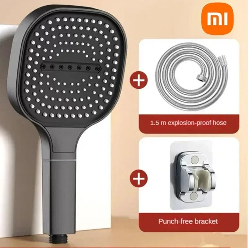 Xiaomi 13CM Large Panel 3 Modes Shower Head High Pressure Water Massage Shower With Head Filter Element Bathroom Accessories New