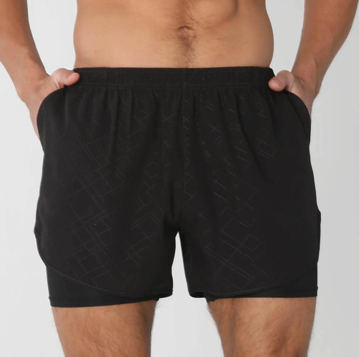 Men's Gym Liner Running Shorts - P12 Hub Europe