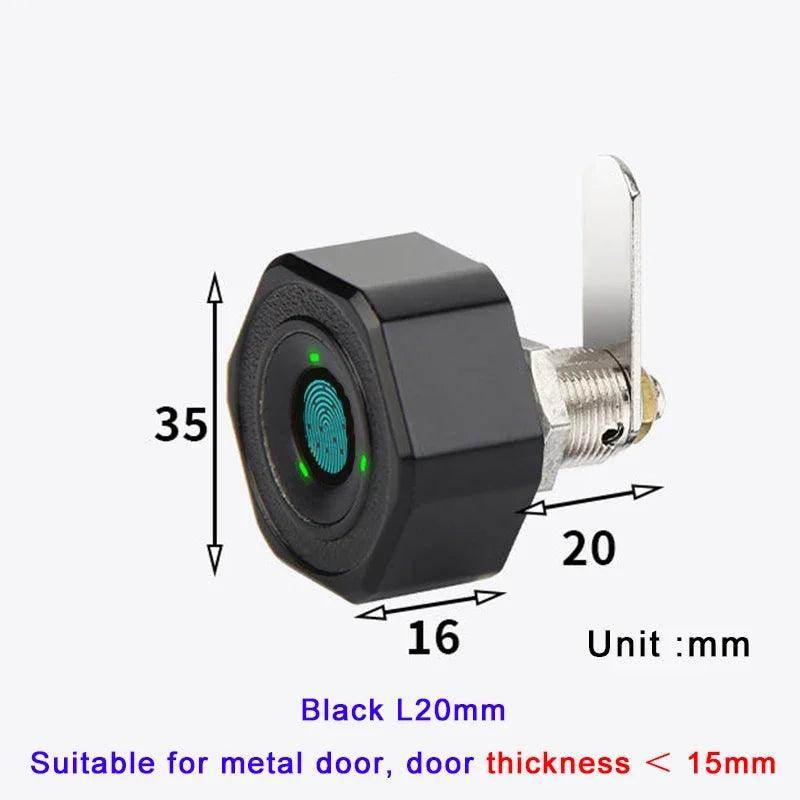 Fingerprint Cabinet Lock | Rechargeable, Drawer, Strongbox, Mailbox - P12 Hub Europe