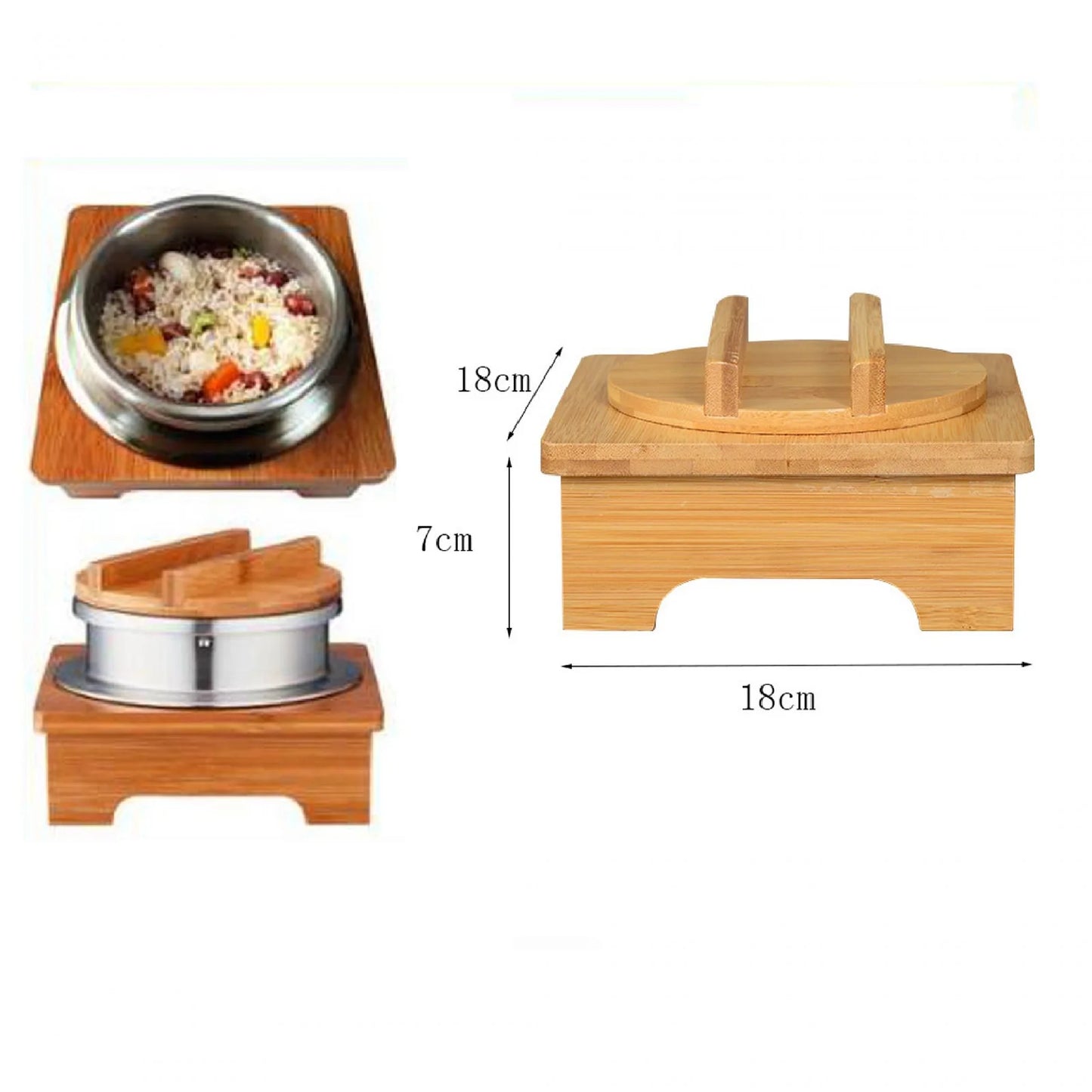 304 Stainless Steel Outdoor Camping Portable Micro Pressure Cooker Household Mini Pressure Cooker 5-minute Quick Cooking Pot