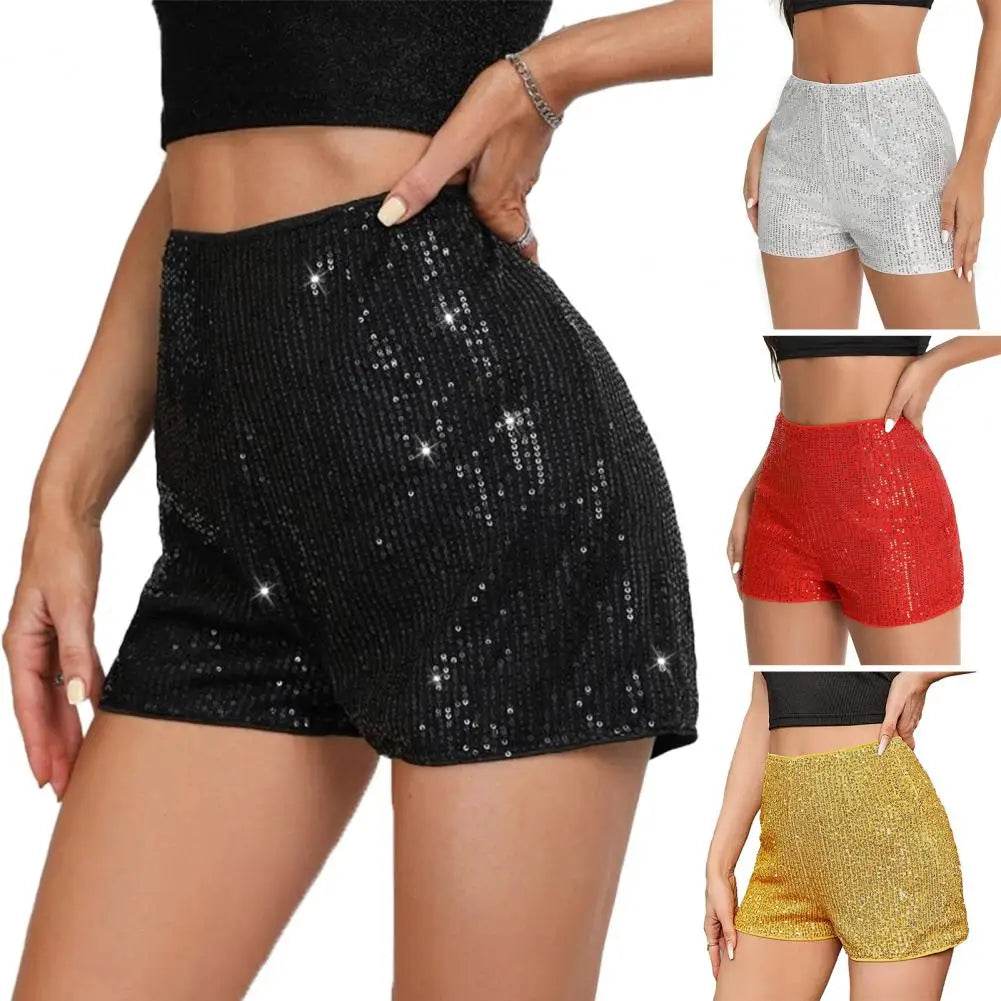 Sequin High Waist Mini Shorts - P12 Hub Europe