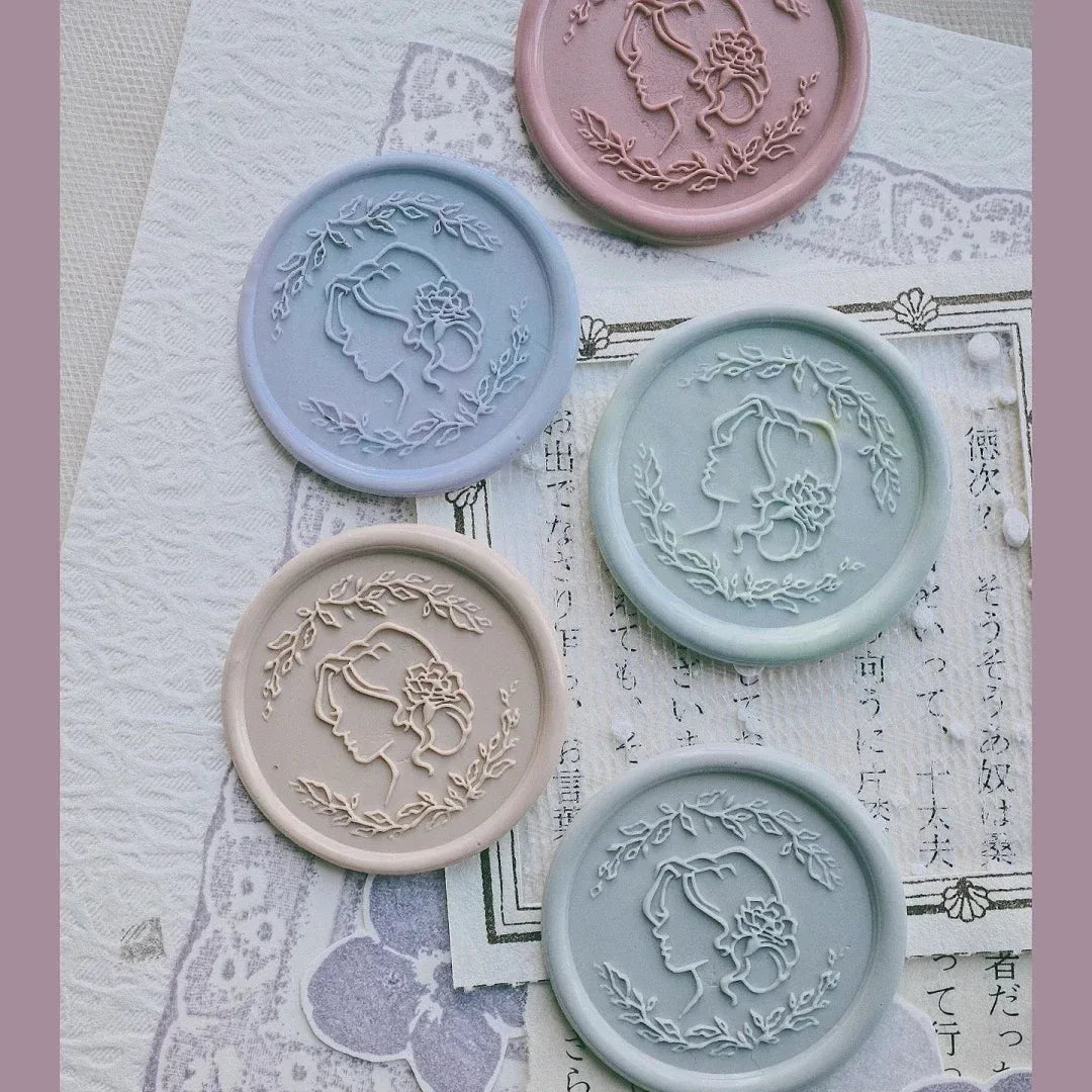 Conch Love Rose Stamp Copper Fire Seal Head Invitation Gift Craft Toy Fine Carving Seal Shaped Relief Envelope Seal Craft Toy