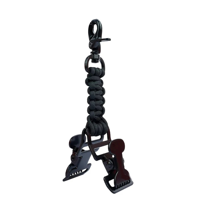 1PC Outdoor Parachute Rope Braided Universal Safety Work Gloves Clip Strap Multifunctional Climbing Camping Mountaineering Tools