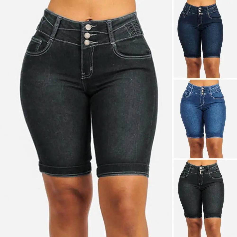 Trendy Women Slim Denim Shorts - P12 Hub Europe