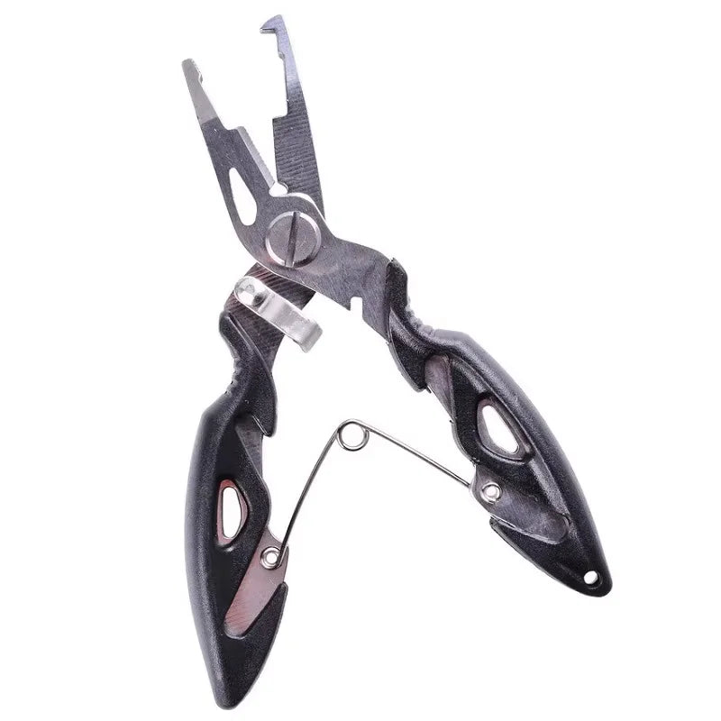 Multifunction Stainless Steel Fishing Pliers Tools Tackle Pliers Vise Knitting Flies Braid Scissors Set Fish Tongs Accessories