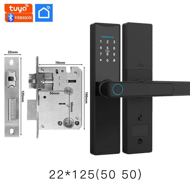 Smart Fingerprint Door Lock | App, Card, Code, Key - P12 Hub Europe