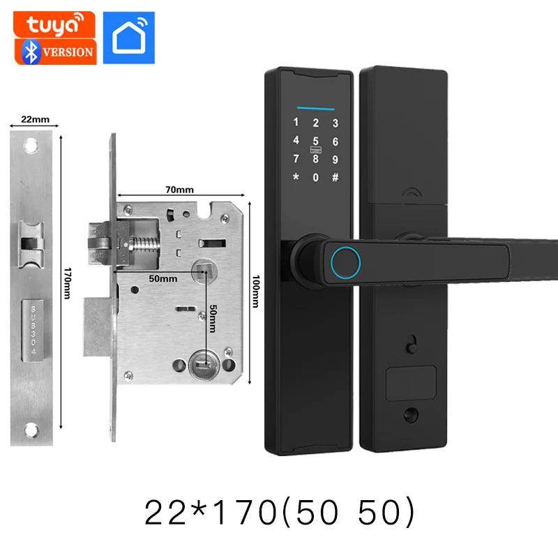 Smart Fingerprint Door Lock | App, Card, Code, Key - P12 Hub Europe
