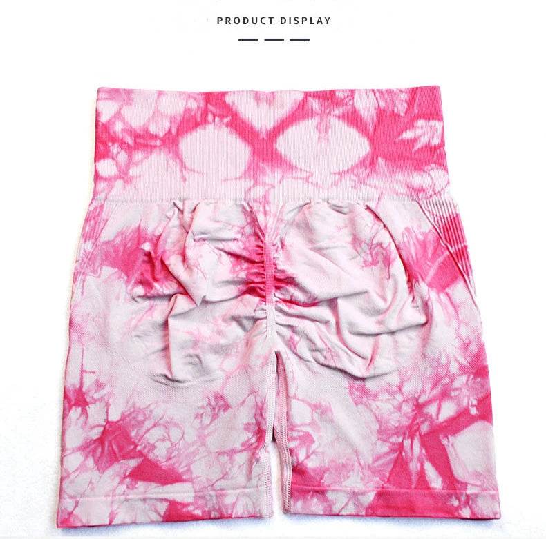 Tie Dye Yoga Shorts Women - P12 Hub Europe