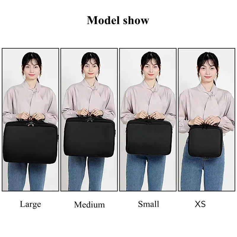 New Oxford Cloth Makeup Bag For Women Waterproof Large Capacity Travel Cosmetic Case