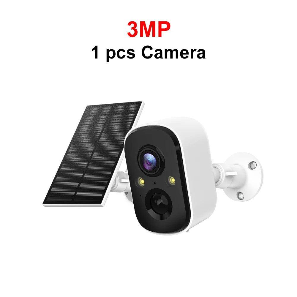Solar Camera 3MP Battery, Wireless, Color Night, AI Detect - P12 Hub Europe