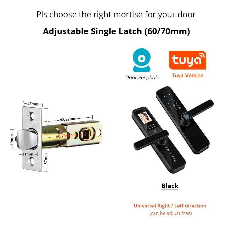 Fingerprint Door Lock w/ Camera & Display - P12 Hub Europe