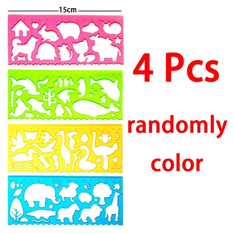 Geometry Spirograph Drawing Stencil Set Painting Template Ruler Art Craft Creative Children Kids Educational Toy Girls Boys Gift