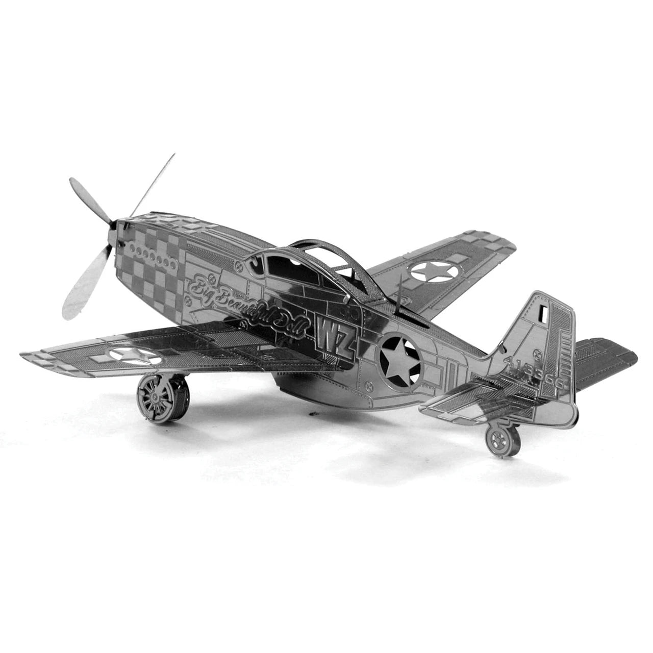 Plane 3D Metal Puzzle Model Kit DIY Laser Cut Puzzles Jigsaw Toy For Children