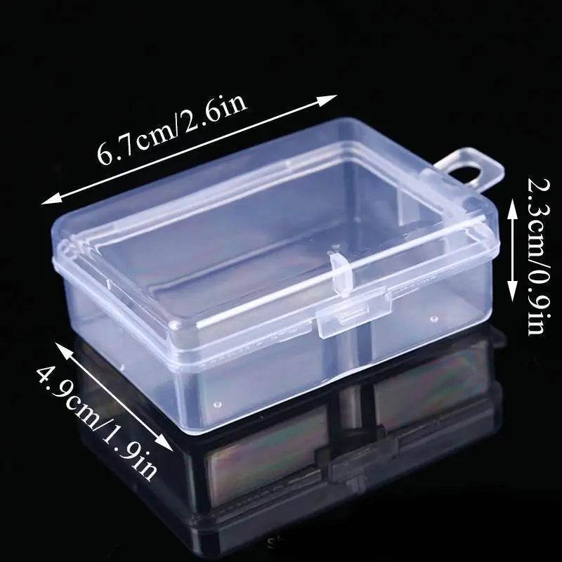 Mini Plastic Box Rectangular Box Translucent Box Packing Box Storage Box Dustproof Solid Strong Jewelry Storage Case Container - P12 Hub Europe