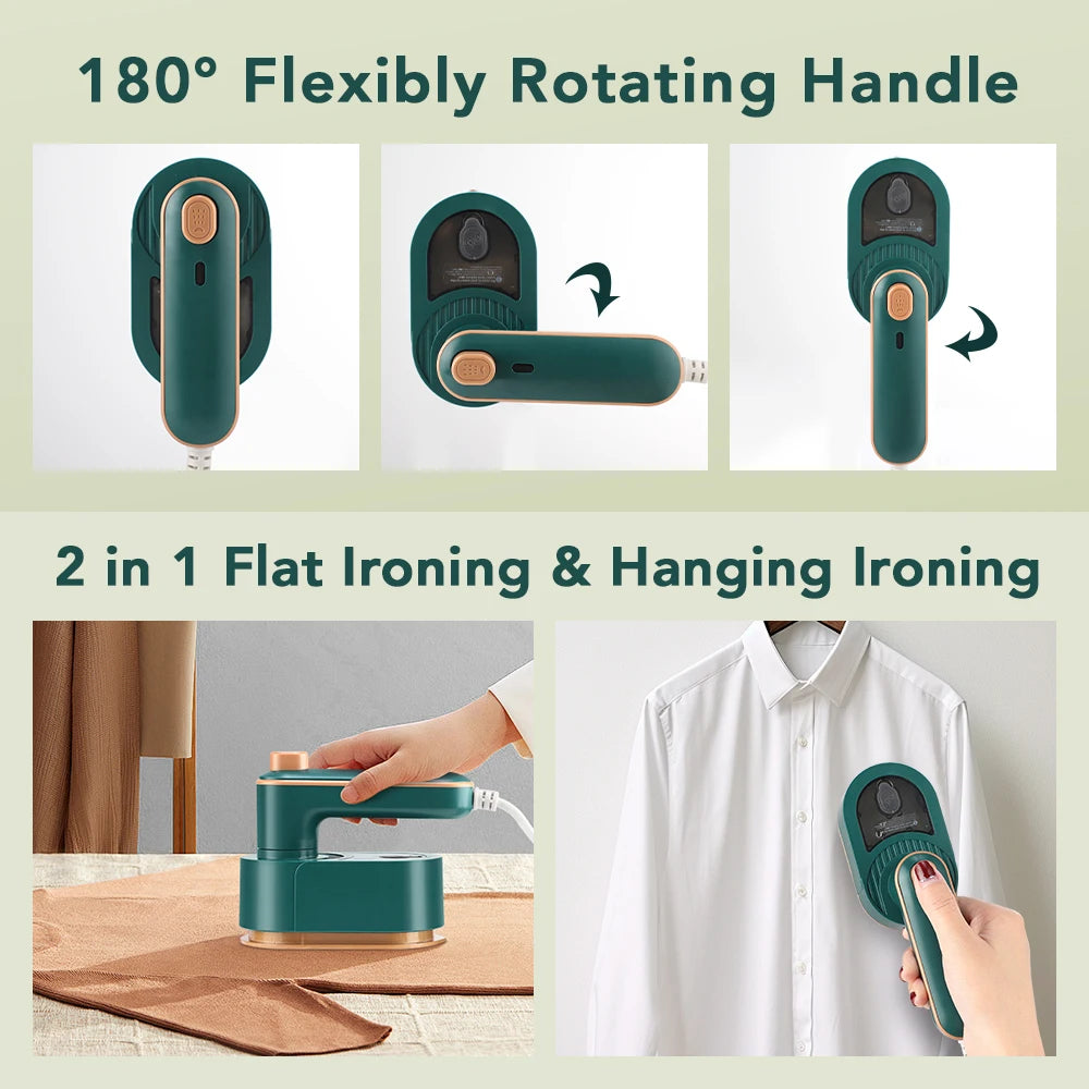 Mini Foldable Garment Steamer Steam Iron Handheld Portable Home Travelling For Clothes Ironing Wet Dry Ironing Machine