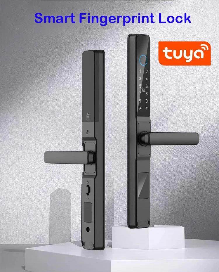 WiFi Sliding Door Lock | IP66, Fingerprint, Card, Code, Glass/Aluminum - P12 Hub Europe