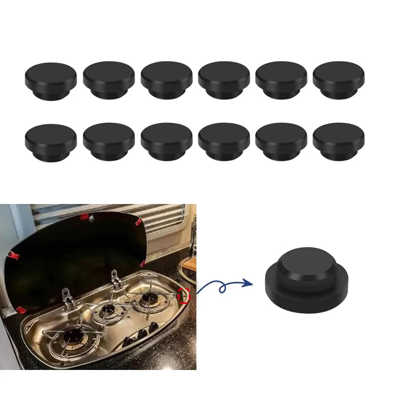 16PCS/Set Rubber Plugs For Smev Dometic Grommet Sleeve Pan Hob Support Motorhome Caravan Camper Van Camper Trailer Accessories