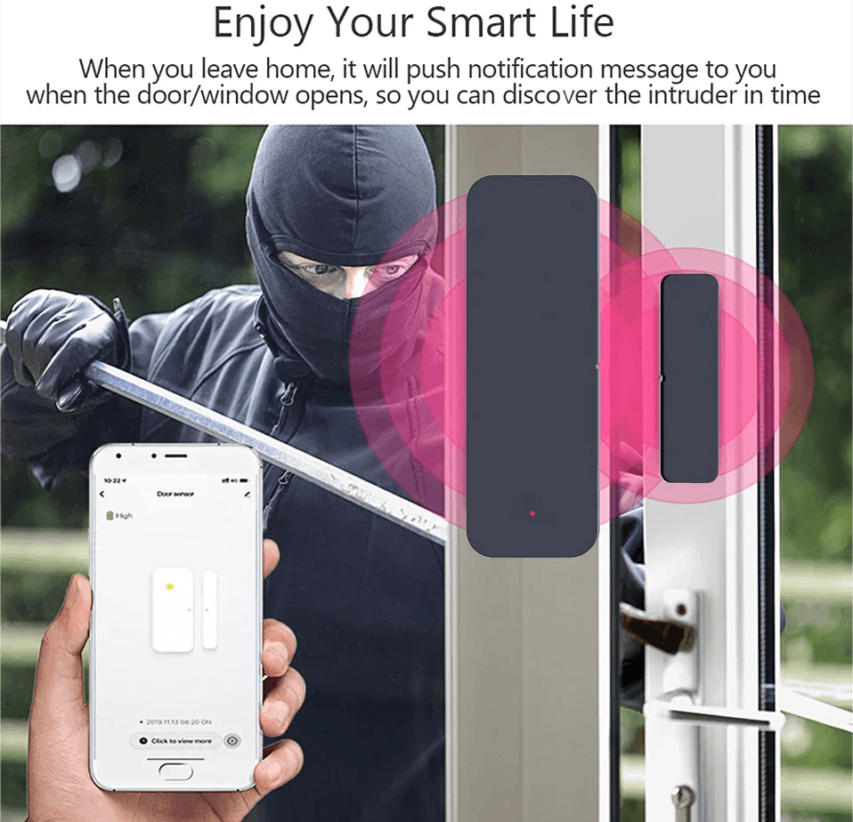 Sensor Door Tuya Zigbee WiFi Smart - P12 Hub Europe