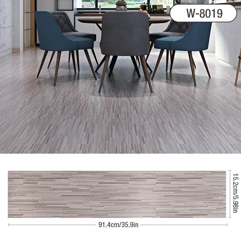 3D Self-Adhesive thick Wood Grain Floor sticker Wallpaper Modern Wall Sticker Waterproof Living Room Toilet Kitchen Home Decor - P12 Hub Europe
