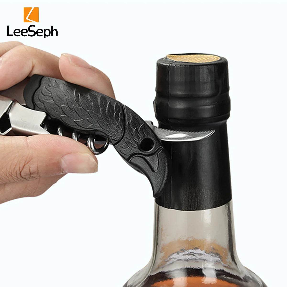 Leeseph Wine Opener, Corkscrews for Wine Bottles with Foil Cutter, Manual Wine Key for Servers, Waiters, Bartenders and Home Use - P12 Hub Europe