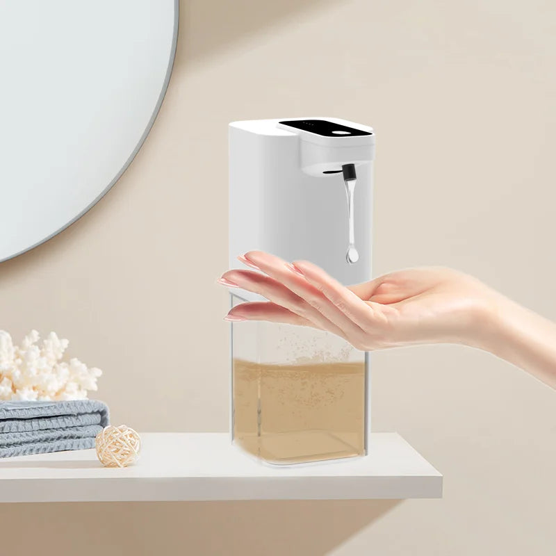 400ml/14oz USB Rechargeable Hand Free Touchless Smart Sensor Automatic Foam Liquid Soap Dispenser for Toilet Bathroom & Kitchen