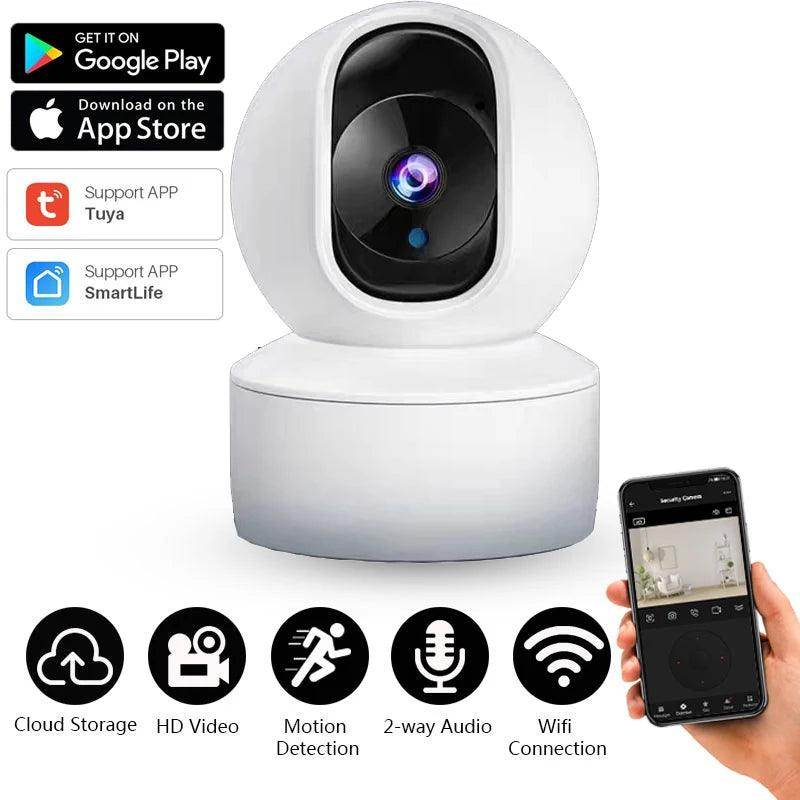 Indoor Camera PTZ WiFi 1080P Human Detect, Night Vision - P12 Hub Europe