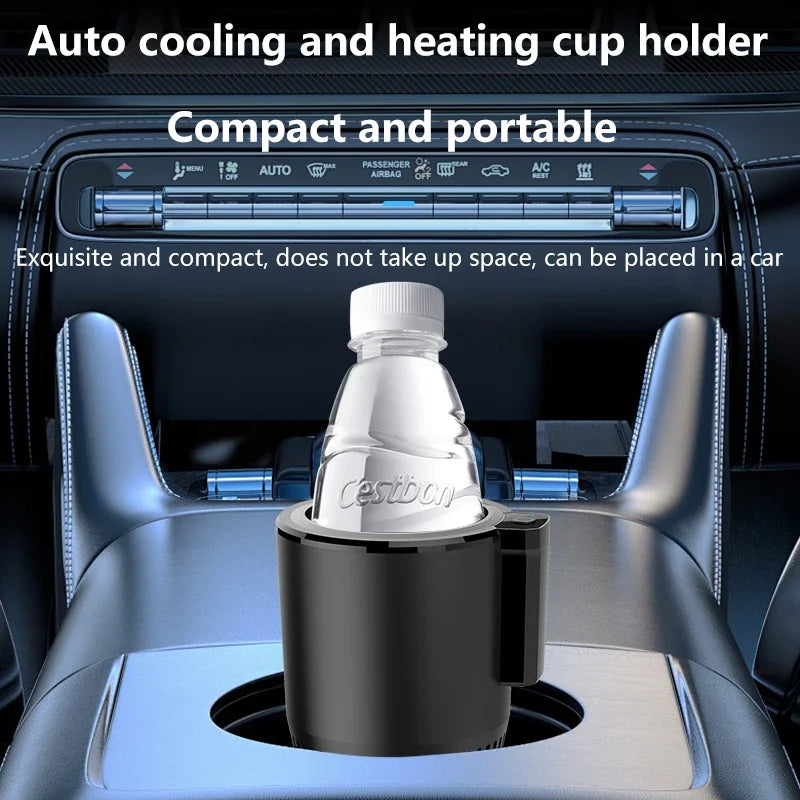Car Heating Cooling Cup 12V and 24V 36W 2-in-1 Car Office Cup Warmer Cooler Smart Cup Mug Holder Beverage Drink Refrigerator