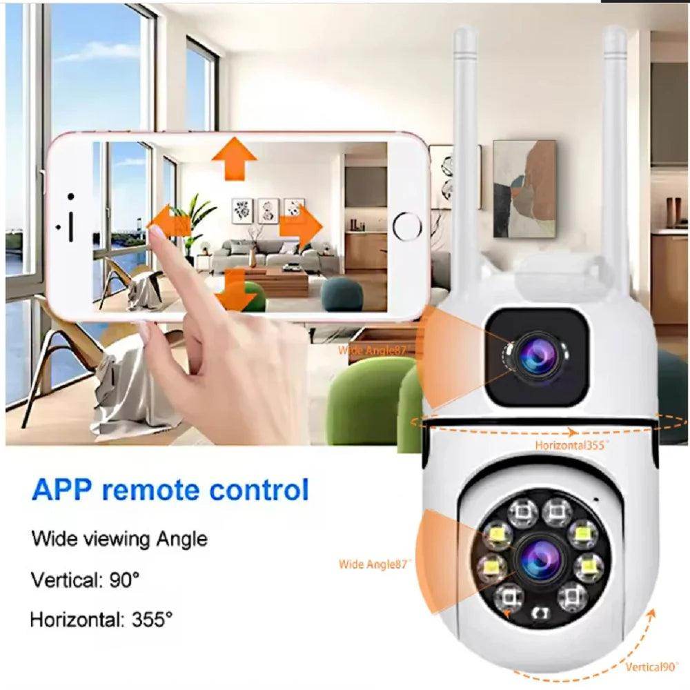 Camera 8MP Dual Lens WiFi PTZ, Auto Track, Color Night - P12 Hub Europe
