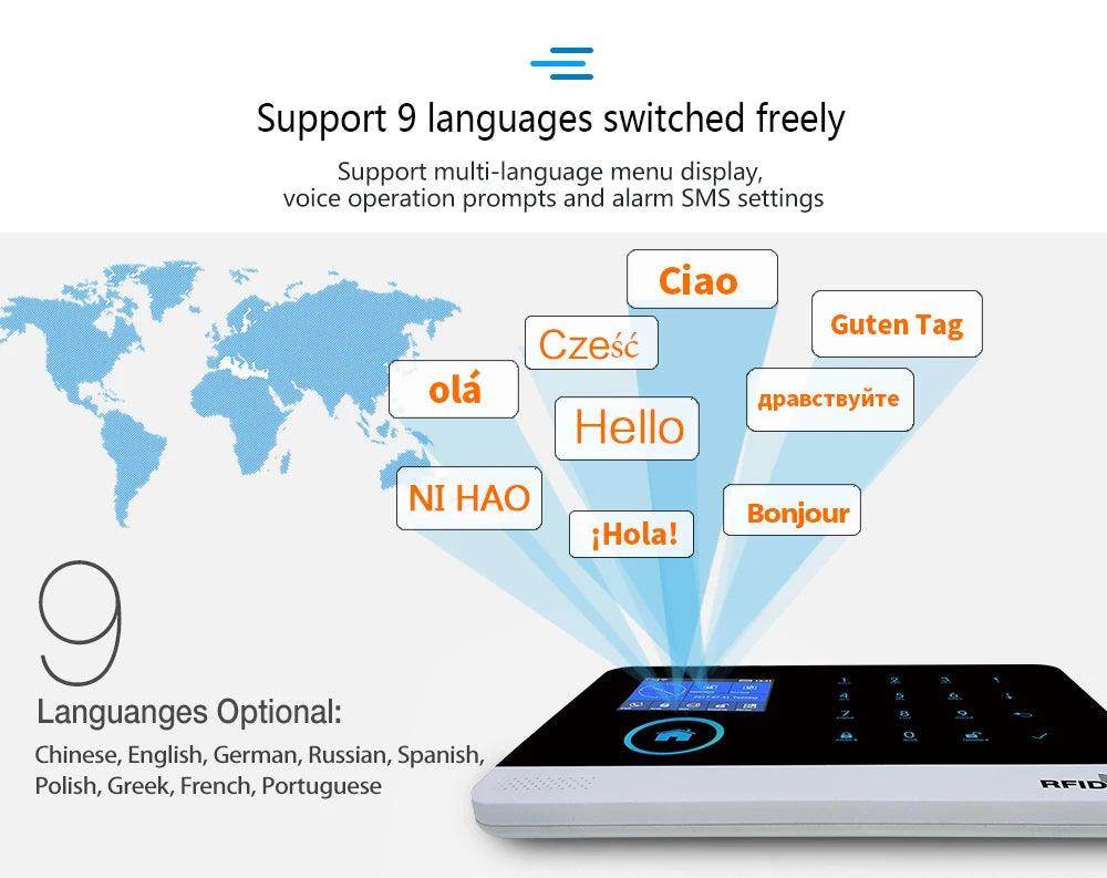 Alarm Smart Tuya WiFi 4G Home - P12 Hub Europe