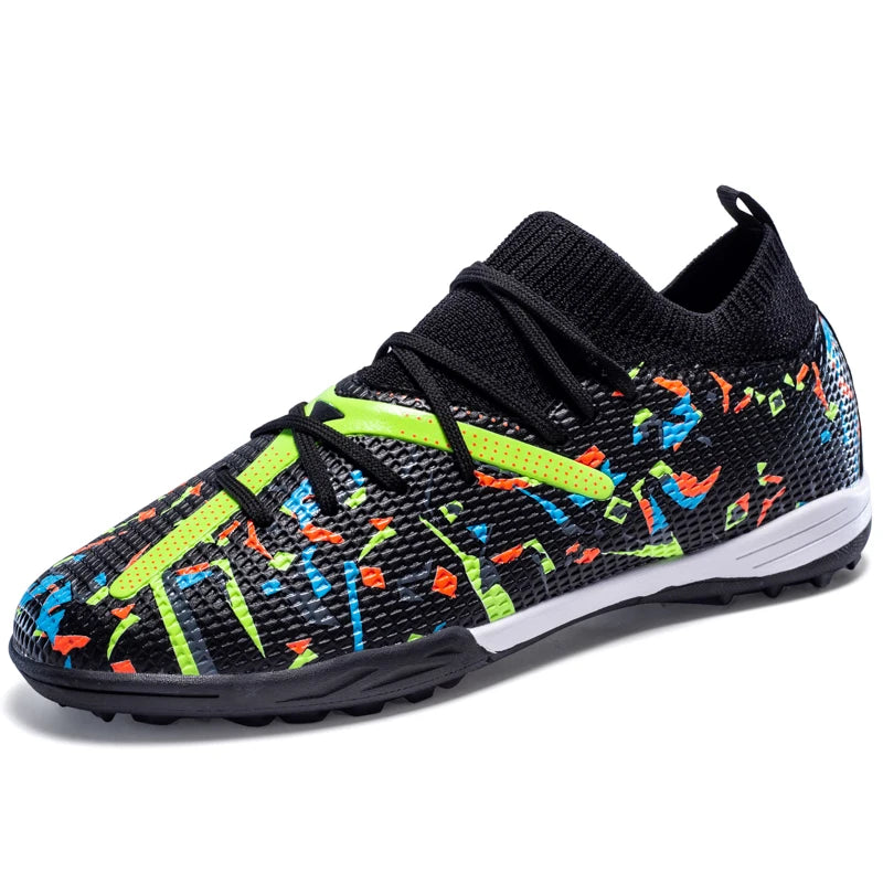 Pink Artificial Grass Soccer Shoes Men High quality Non Slip Football Shoes for Men Football Field Cleats Adult tenis de fútbol
