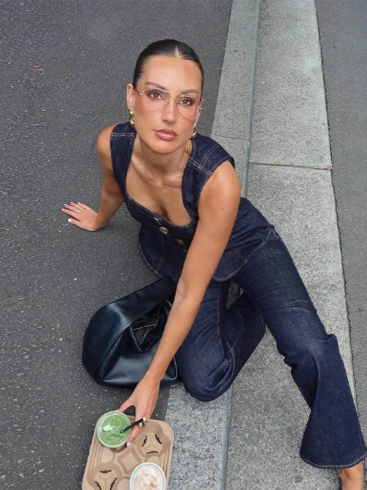 Women Vintage Denim Set - P12 Hub Europe