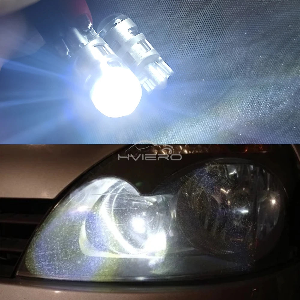 2/4/10/50X T10 W5w Signal Lamp Car Bulb Reading Lamps Interior Dome Light Clearance Backup Reverse License Plate Bright Modify