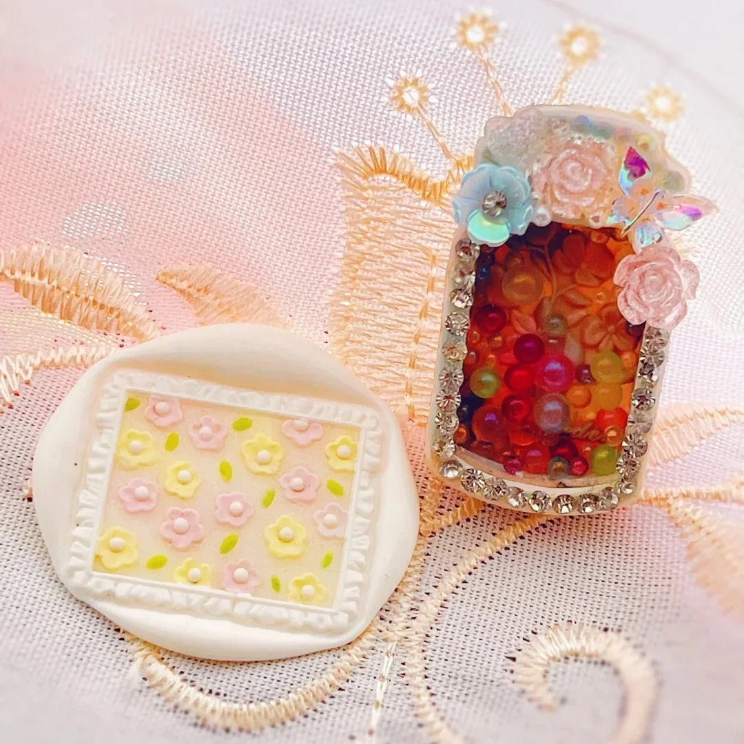 Fire Seal Seal Head Multi-Level Fine Carving Handmade Diy Toy Cute Relief Brass Head Stamp Toy Envelope Invitation Colorful Seal