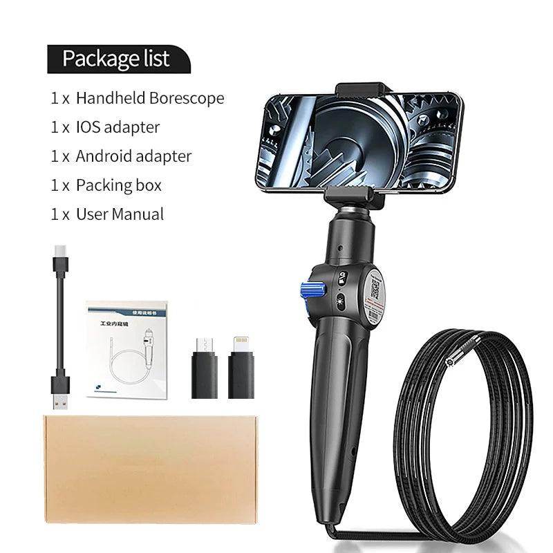 Endoscope Articulating 8.5mm 1080P, 360° Rotate, iOS/Android, 2-10cm Focus - P12 Hub Europe