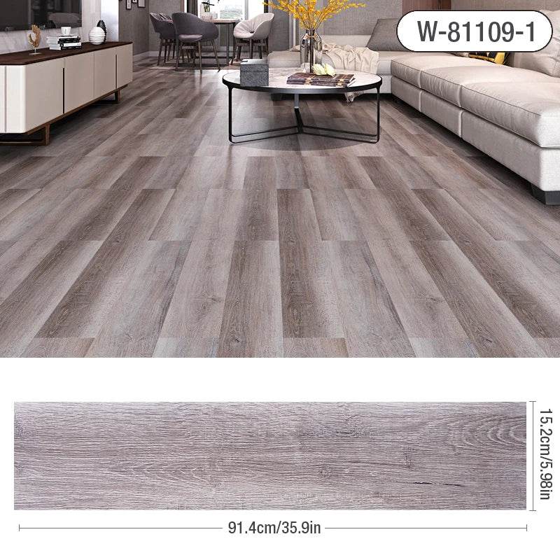 3D Self-Adhesive thick Wood Grain Floor sticker Wallpaper Modern Wall Sticker Waterproof Living Room Toilet Kitchen Home Decor - P12 Hub Europe