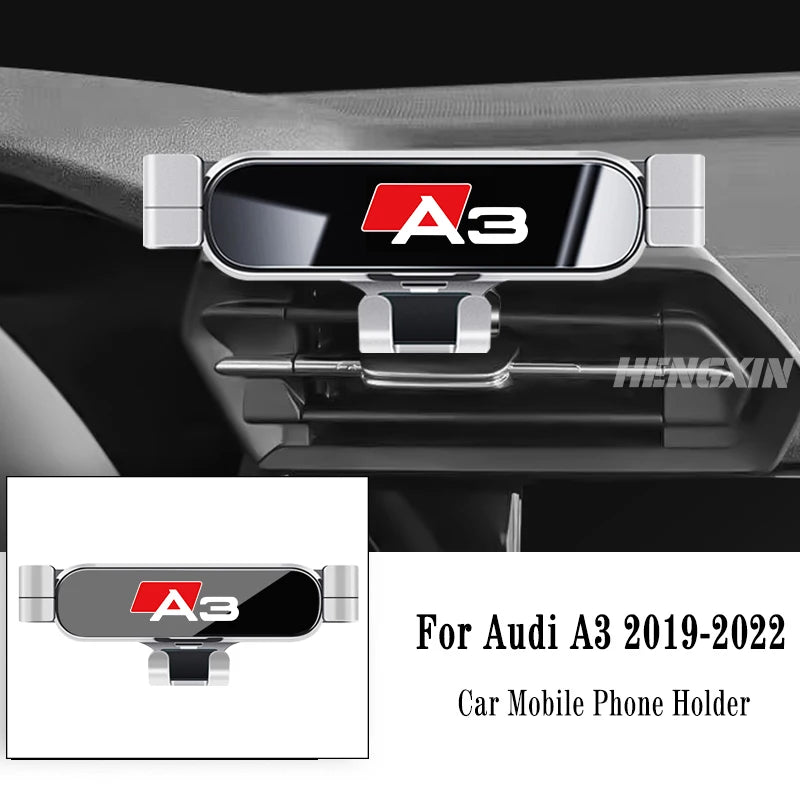 Car Mobile Phone Holder For Audi A3 S3 8V 2014-2025 Air Vent Mounts Stand GPS Gravity Navigation Bracket Car Accessories