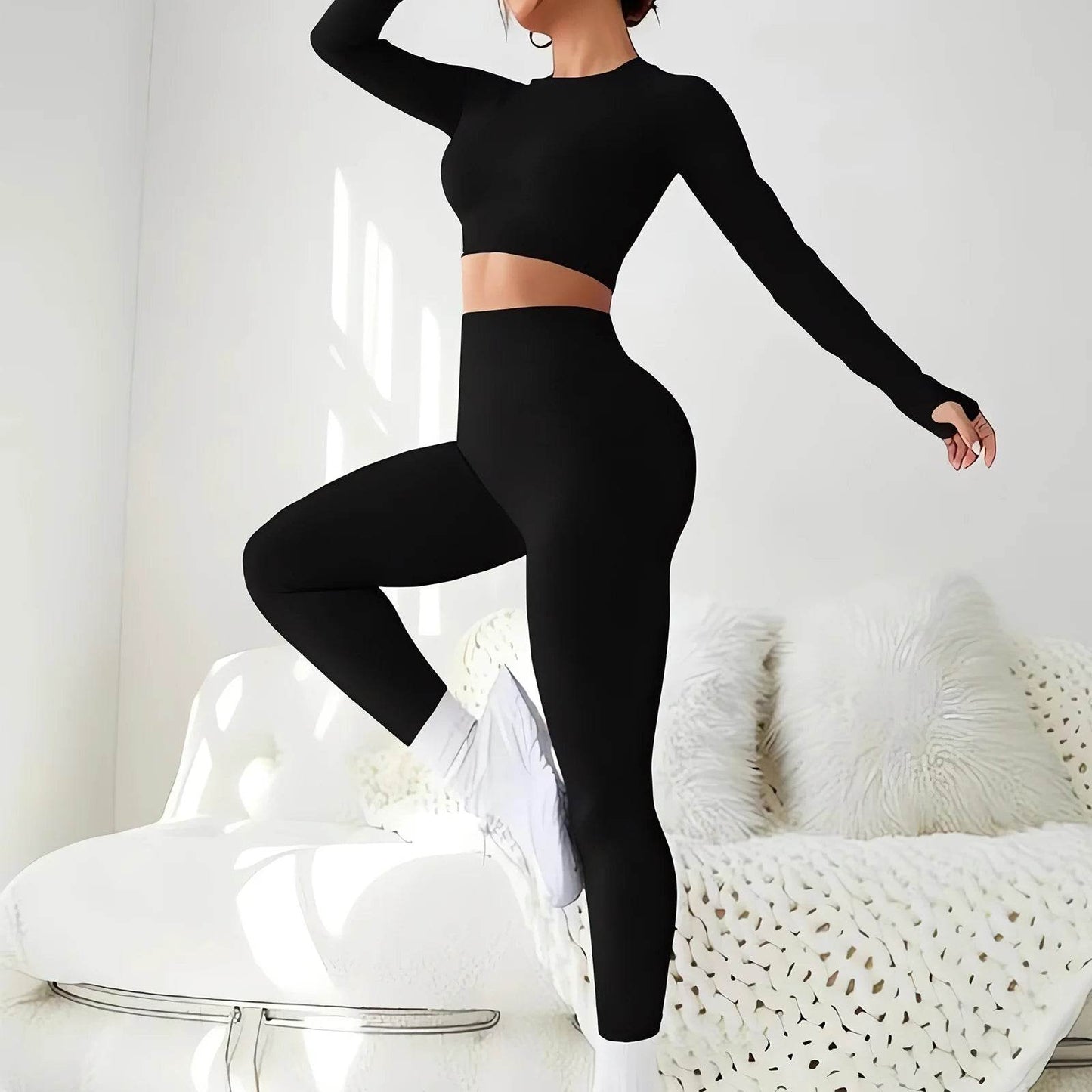 Women's Seamless High-Waist Leggings - P12 Hub Europe