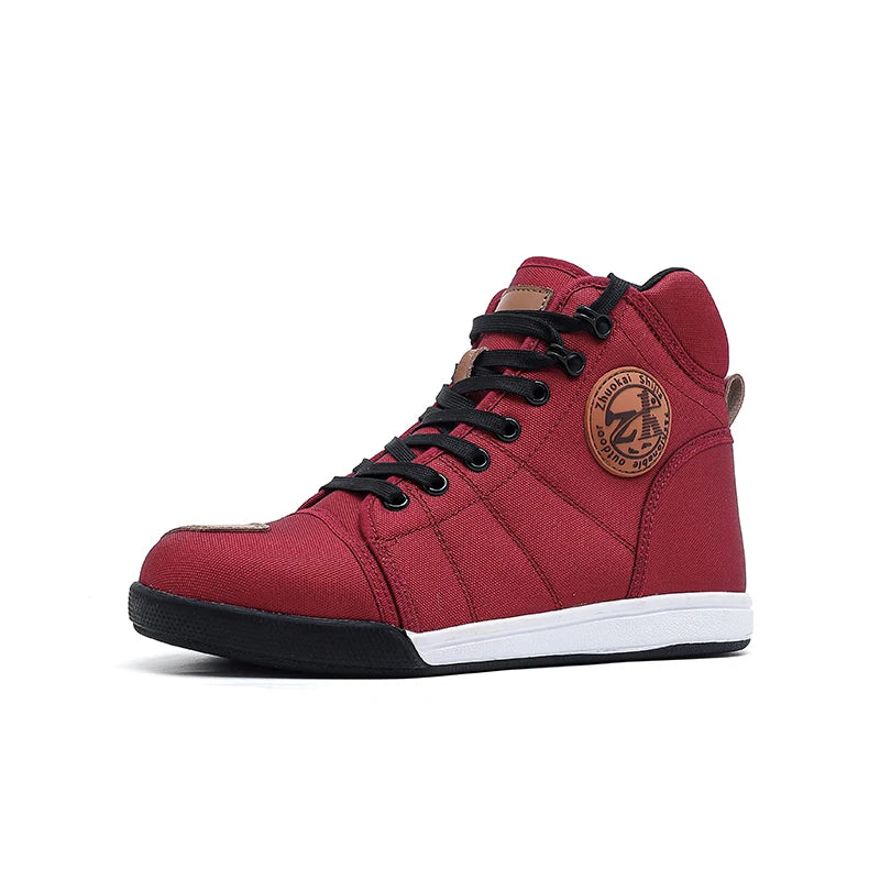 2025 Motorcycle Boots Men Motobiker Shoes Motocross Boots Anti Fall Riding Boots for Road Racing Parkour Shoes Knight Equipment