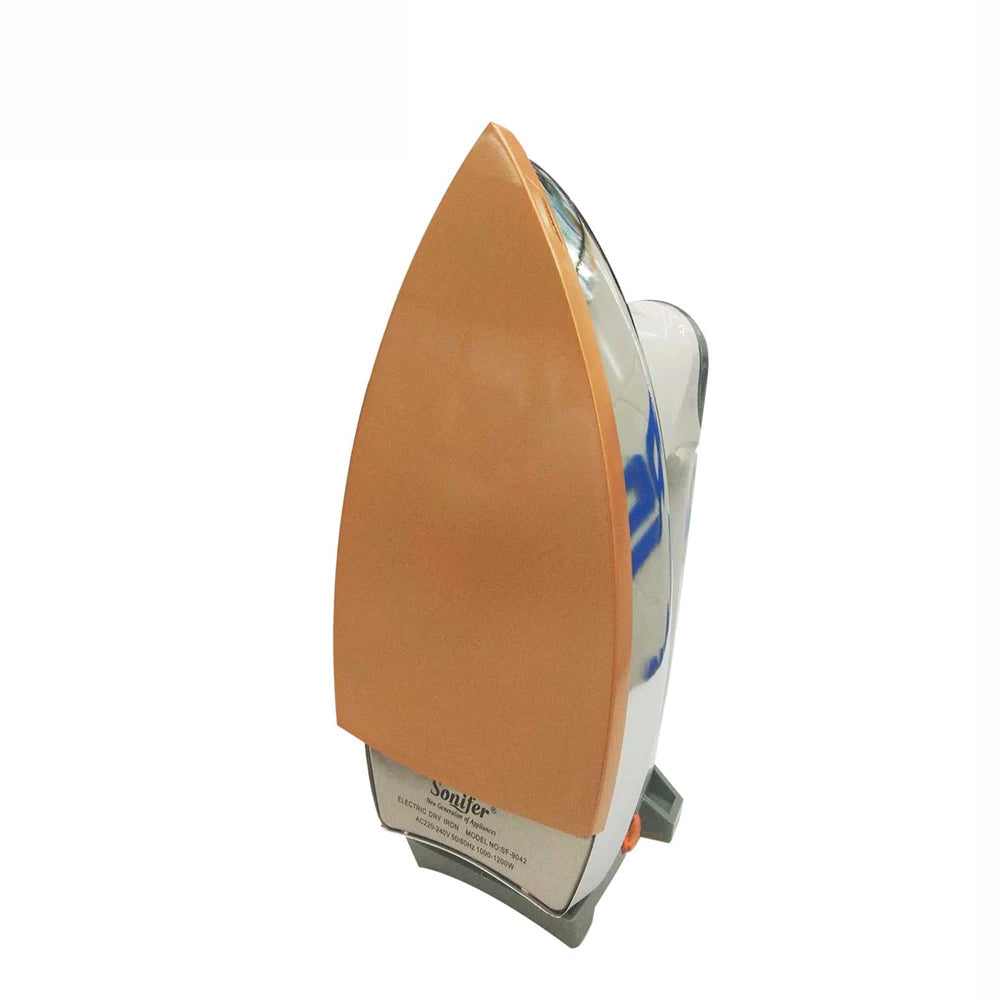 Electric Dry Iron For Clothes 1200W Household Fabric Ceramic Soleplate Electric Iron Ironing Fast-heat For Clothes Sonifer