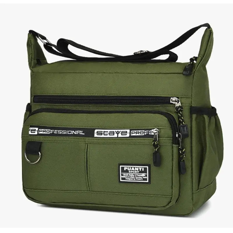 Men's Shoulder Bag Casual Travel Crossbody Large Capacity Middle-aged Small Square Tool Bag