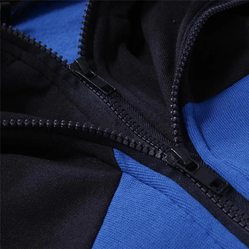 2025 Spring Autumn Man's Breaking Bad LOS POLLOS Logo Print Diagonal Zipper Fashion Packet Hoodies+Hot Sales Sports Pants Suits